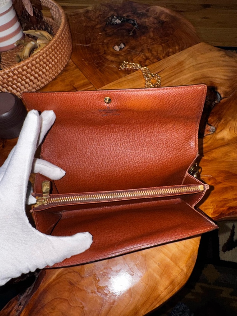 Louis Vuitton, beautiful vintage long Sarah wallet or Crossbody 100% authentic - Picture 8 of 17